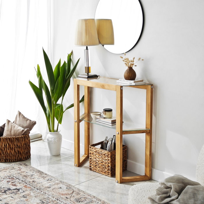 Hanah Home Trapezoid - Roble